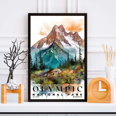 Olympic National Park Poster, Travel Art, Office Poster, Home Decor | S4 - image5